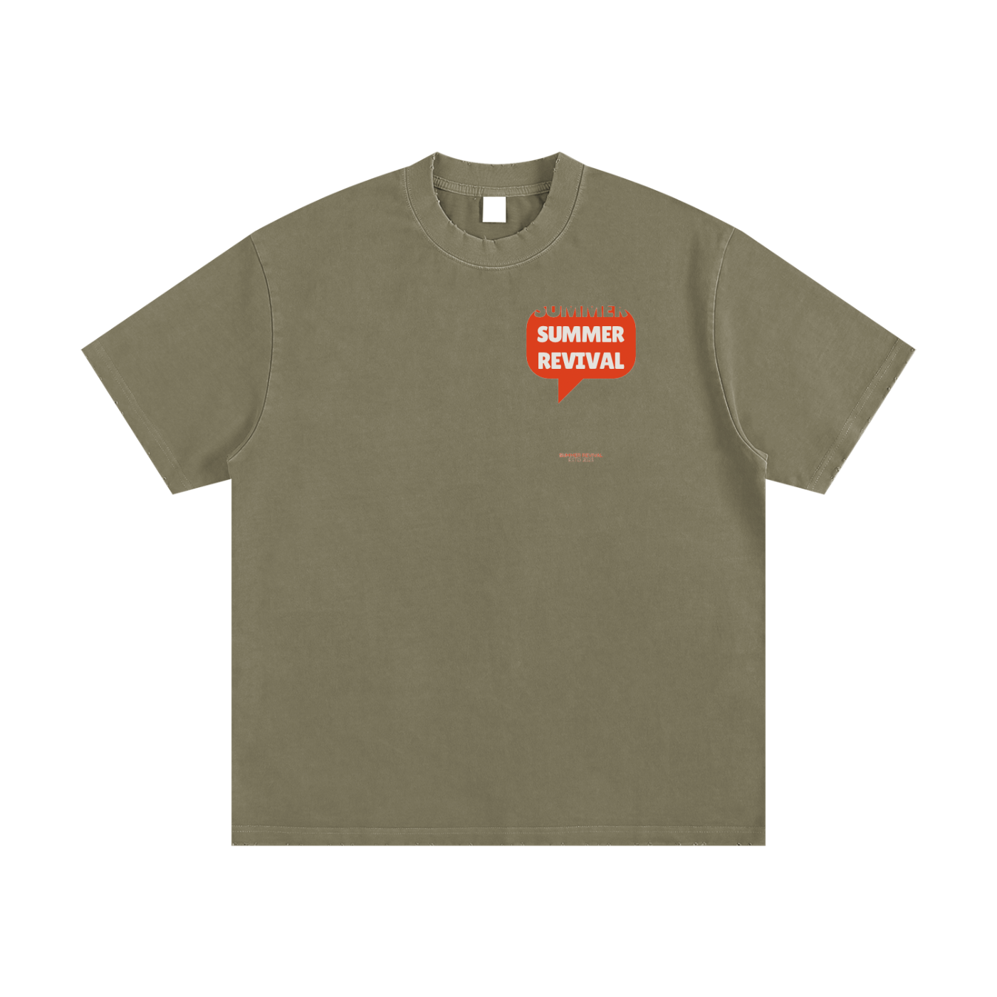 Heavyweight Vintage Washed Frayed T-Shirt