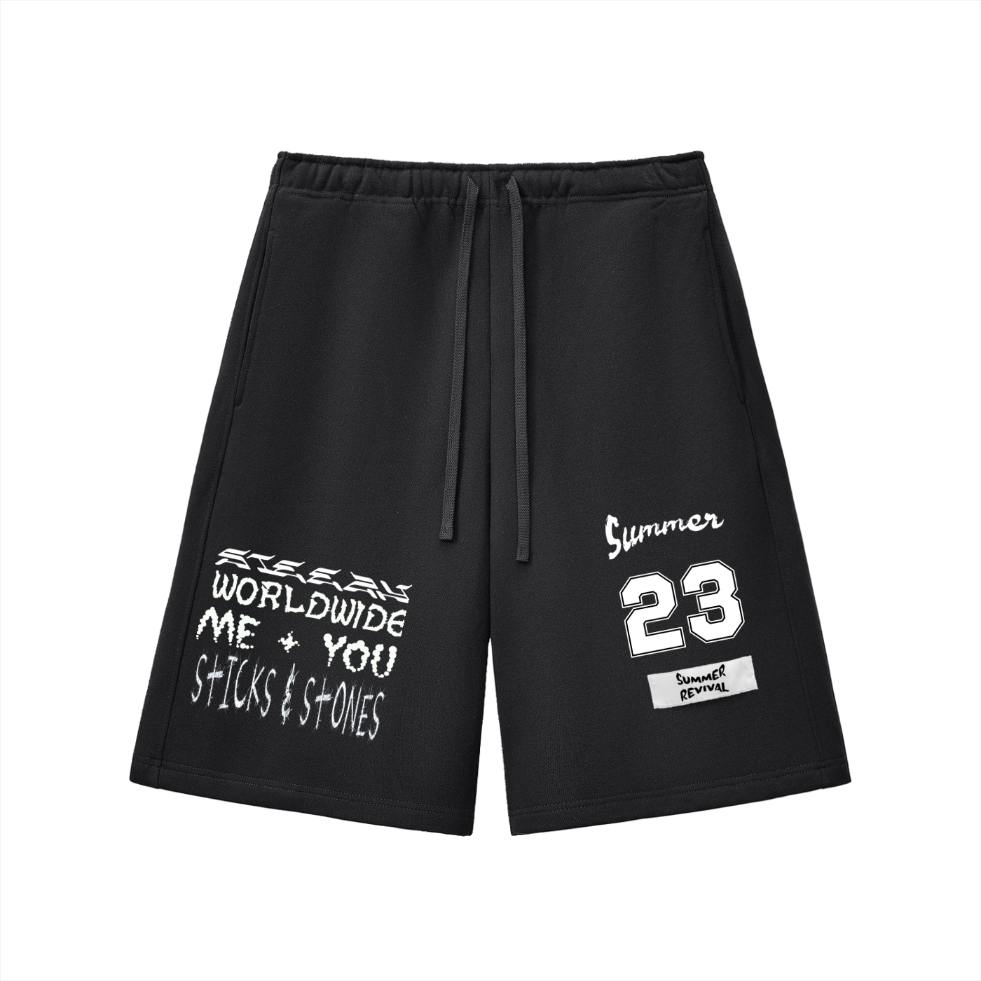 Essential Blk Fleece Shorts