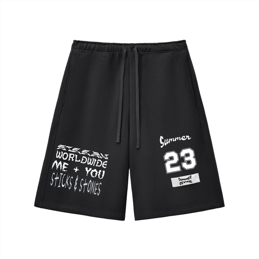 Essential Blk Fleece Shorts