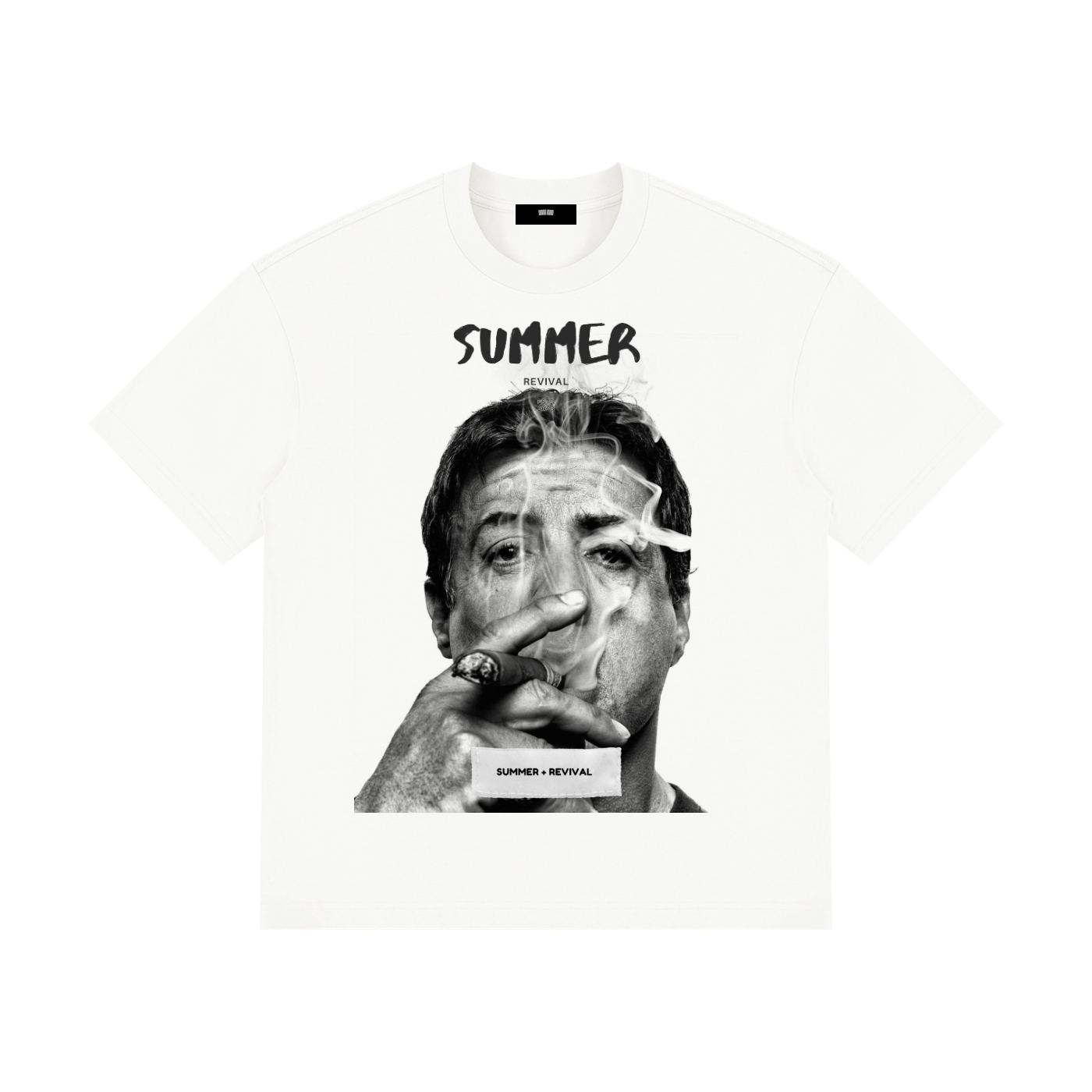 Cigar Drop Shoulder Cotton T-Shirt