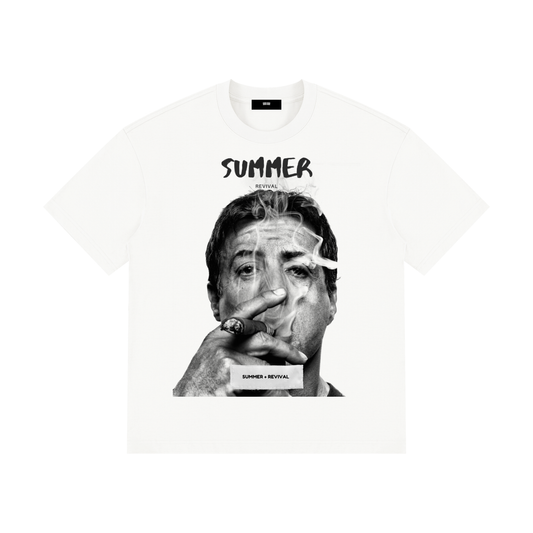 Cigar Drop Shoulder Cotton T-Shirt